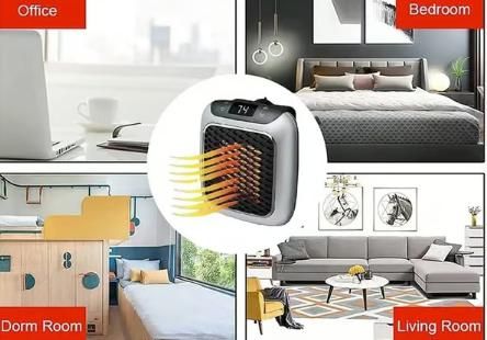 Portable Wall Heater - Silent Electric Convector 220V
