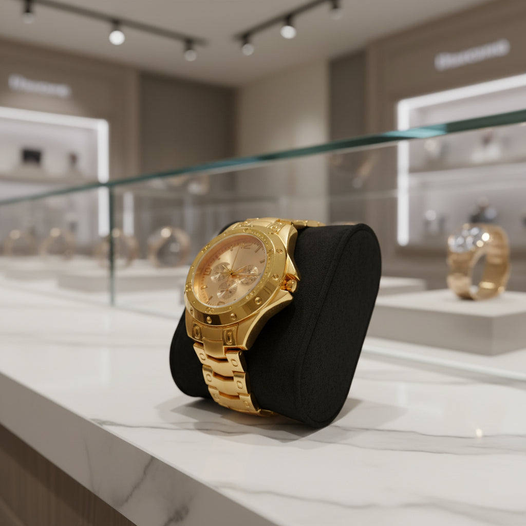 Men's Golden Stainless Steel Watches